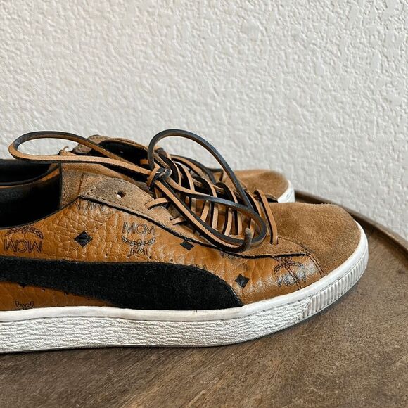 Puma x MCM Suede Leather Buckthorn Brown Sneakers Men's Size 6.5 - Picture 11 of 15